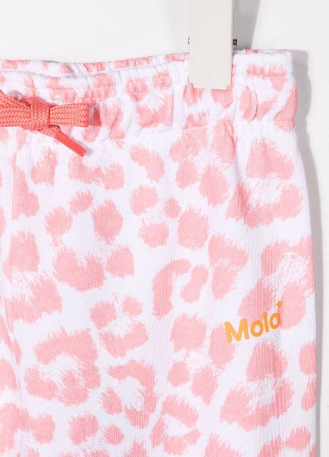 Molo Trainingsbroek met luipaardprint Wit