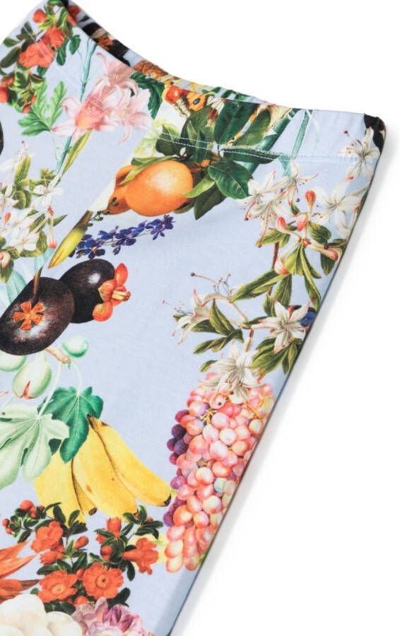 Molo Legging met tropische print Blauw