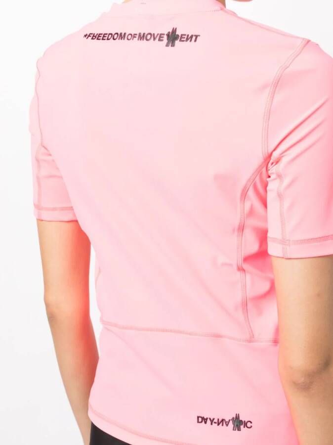 Moncler T-shirt met logopatch Roze