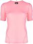 Moncler T-shirt met logopatch Roze - Thumbnail 5