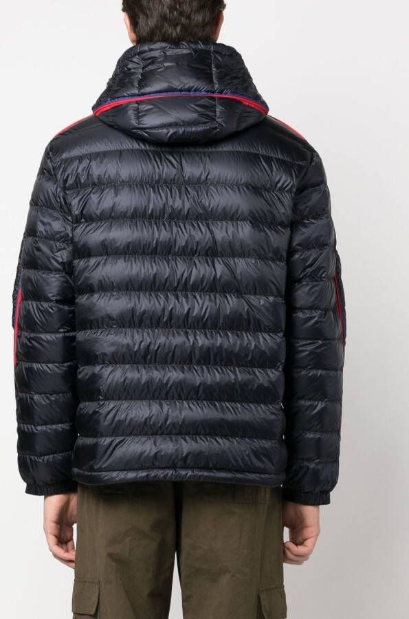 Moncler Donsjack met logopatch Blauw