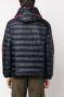 Moncler Donsjack met logopatch Blauw - Thumbnail 4