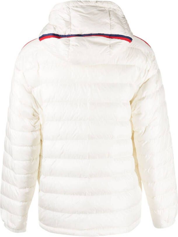 Moncler Donsjack met logopatch Wit