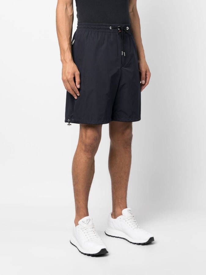 Moncler Bermuda shorts met trekkoord Blauw