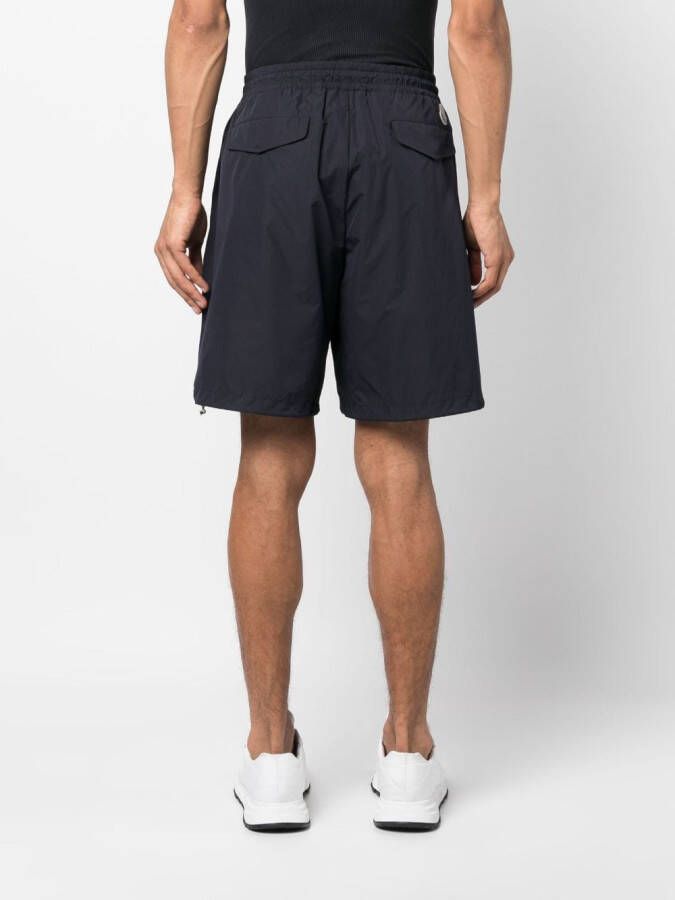 Moncler Bermuda shorts met trekkoord Blauw