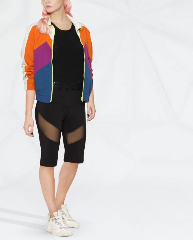 Moncler Bikershorts met logo taille Zwart