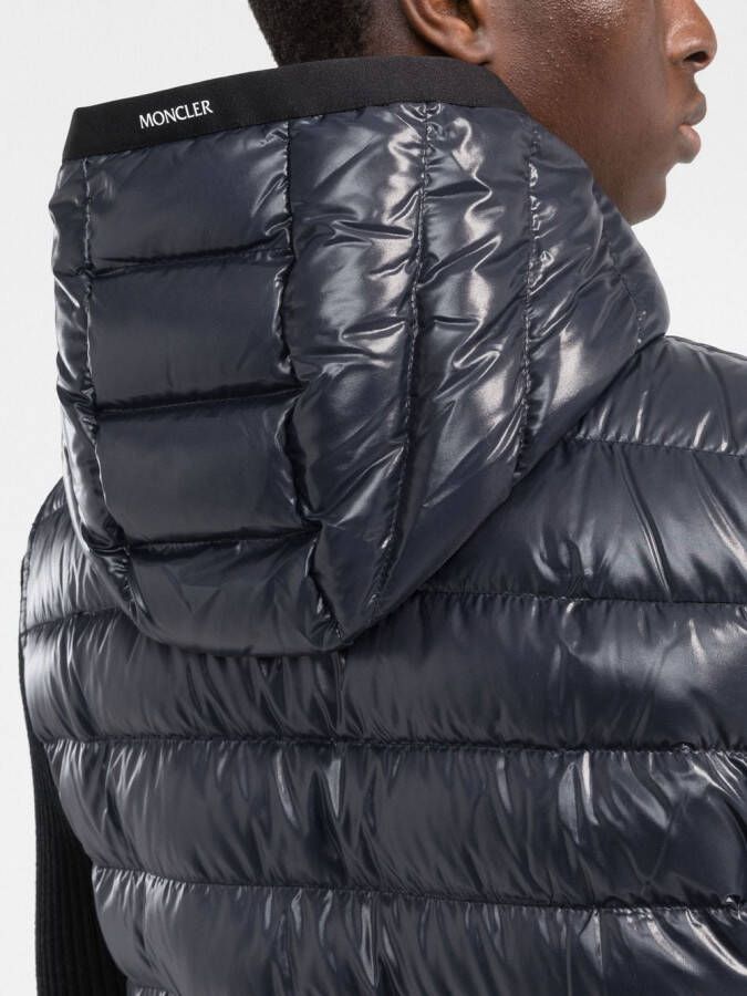 Moncler Bodywarmer met logopatch Blauw