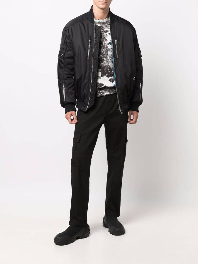 Moncler Broek met meerdere zakken Zwart