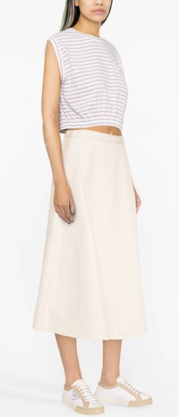Moncler Katoenen midi-rok Beige