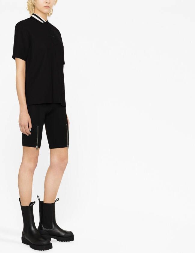 Moncler Katoenen poloshirt Zwart
