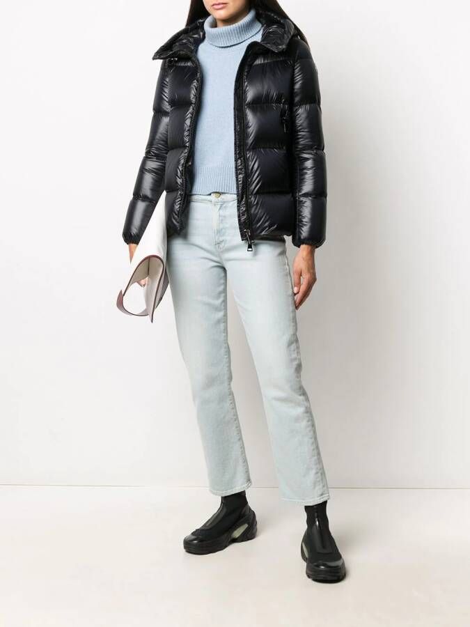 Moncler Donsjack met capuchon Zwart
