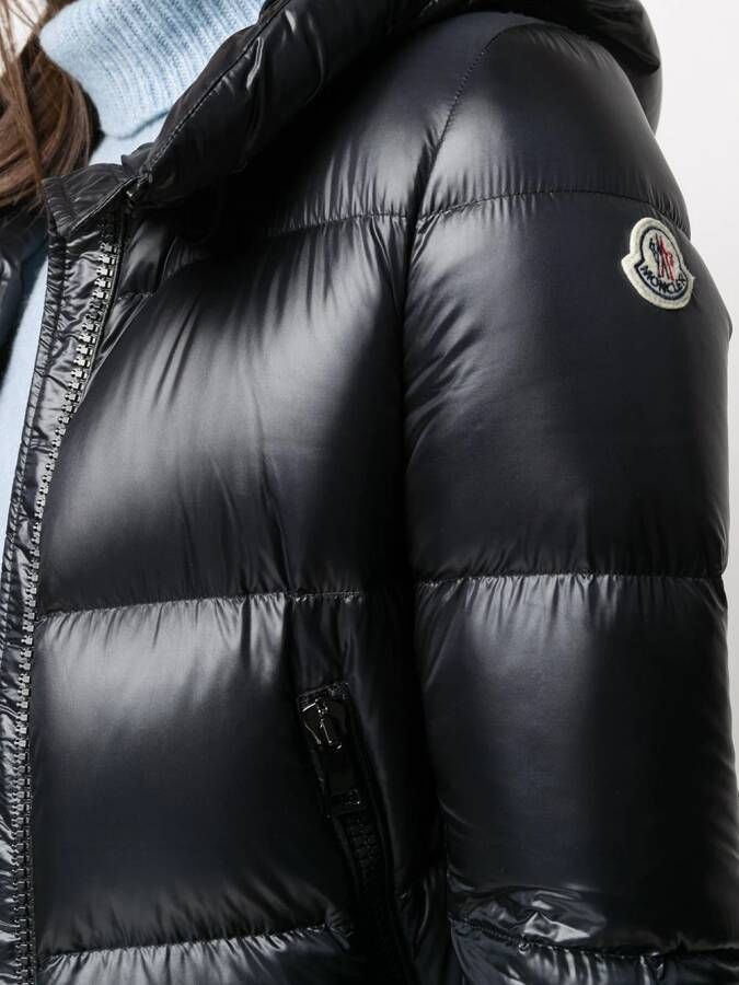 Moncler Donsjack met capuchon Zwart