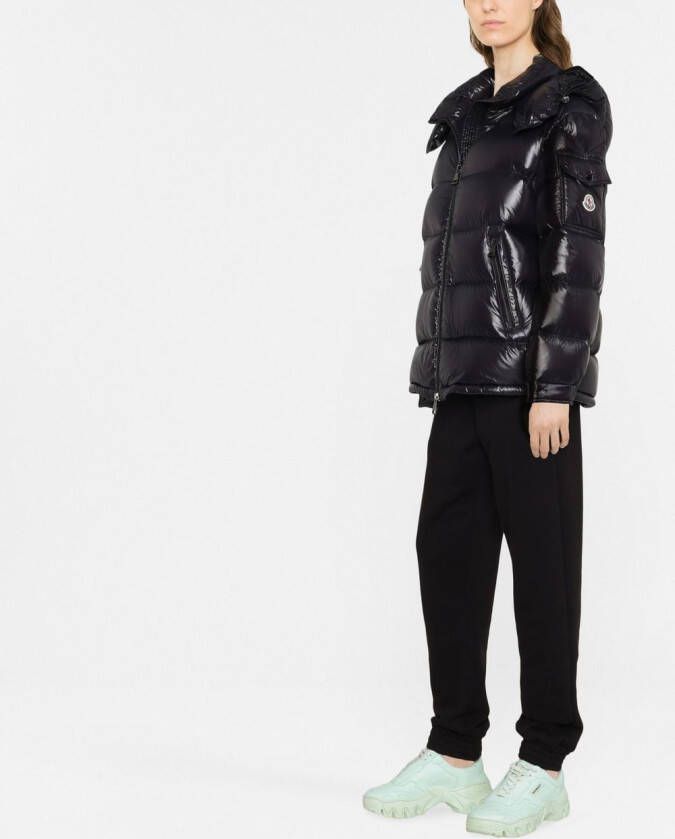 Moncler Maire gewatteerd donsjack Zwart