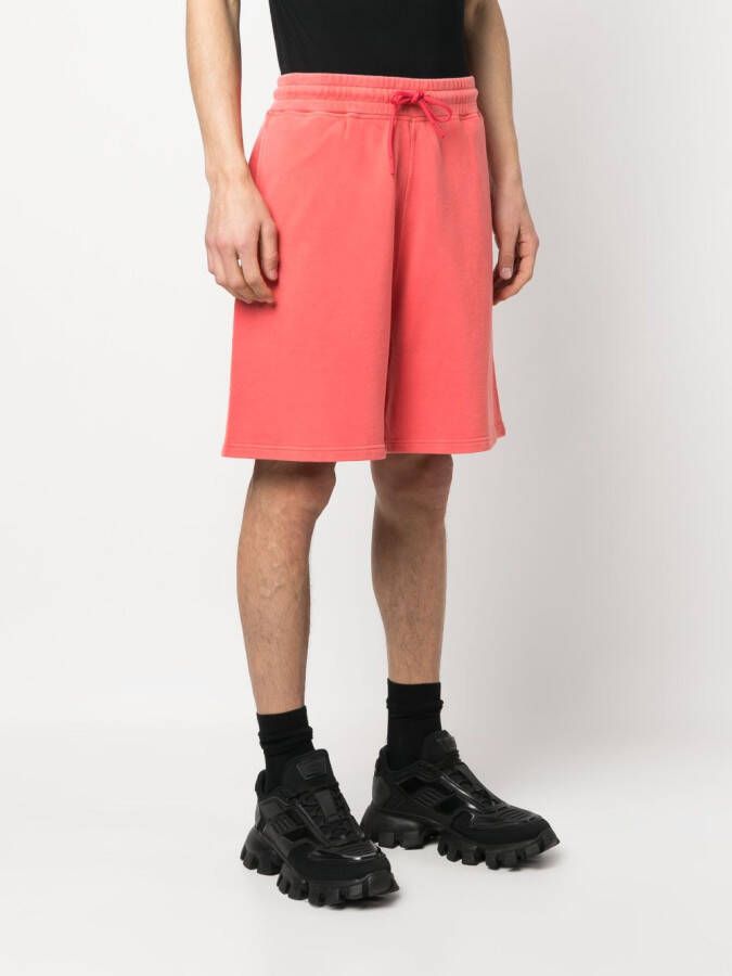 Moncler Bermuda shorts met trekkoordtaille Rood