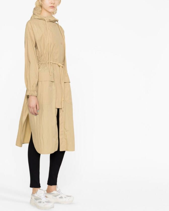 Moncler Jas met trekkoordtaille Beige