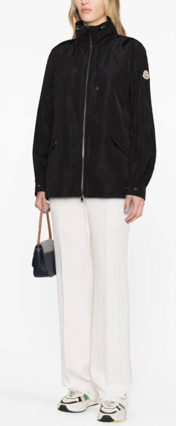 Moncler Enet jack met trekkoord Zwart