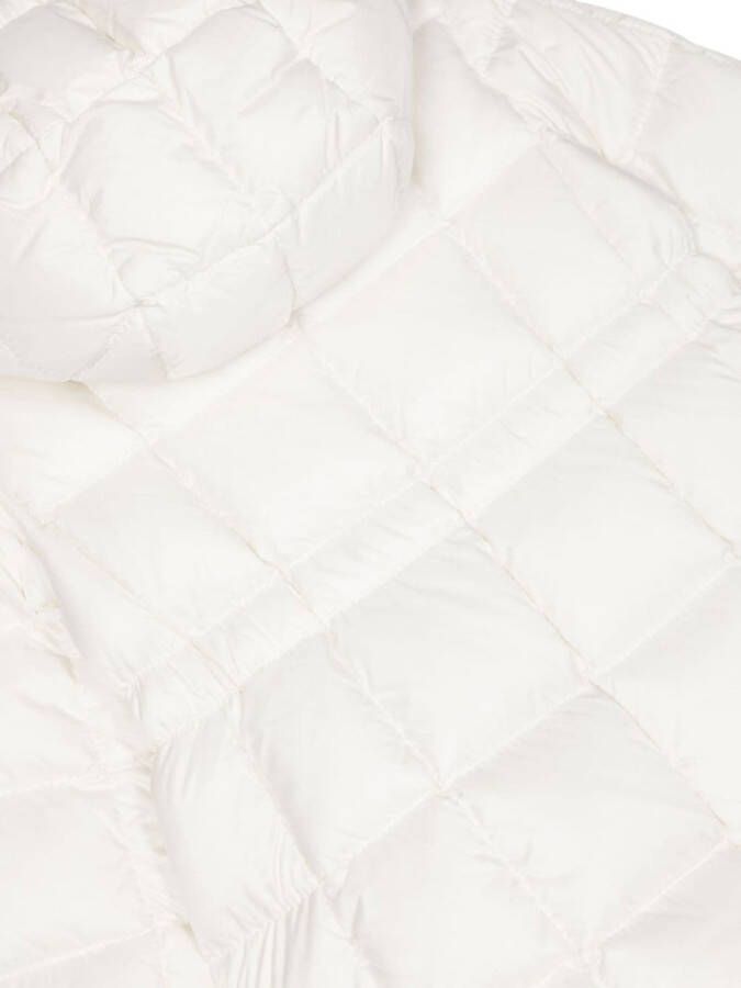 Moncler Enfant Anya gewatteerd jack met capuchon Wit