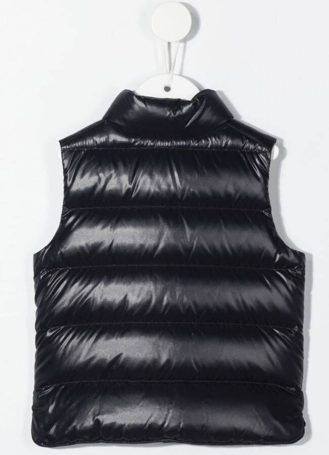 Moncler Enfant Bodywarmer met logopatch Blauw