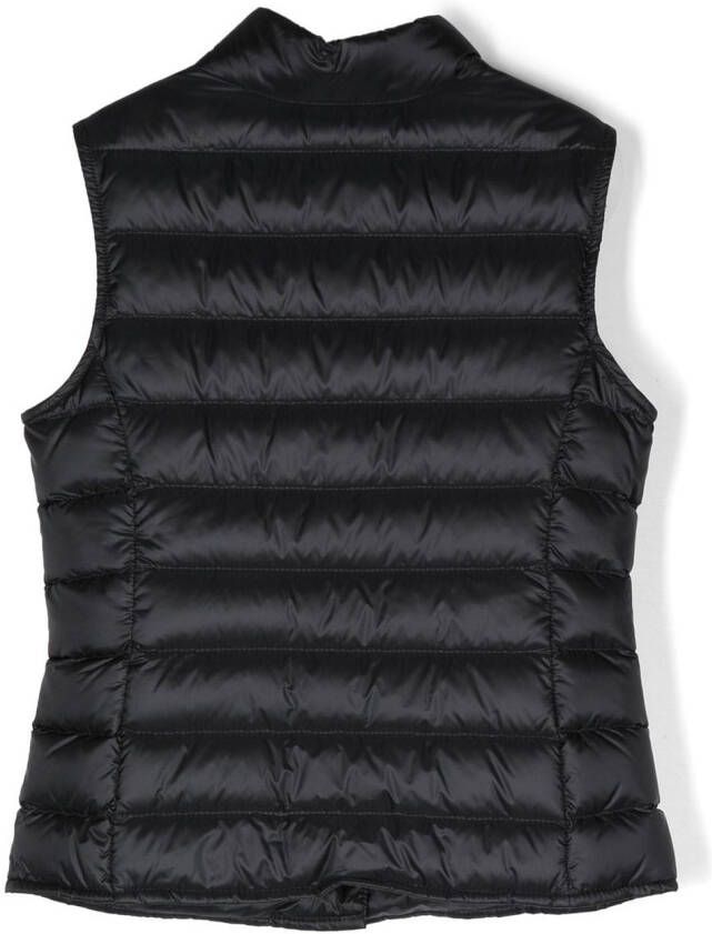 Moncler Enfant Bodywarmer met logopatch Zwart