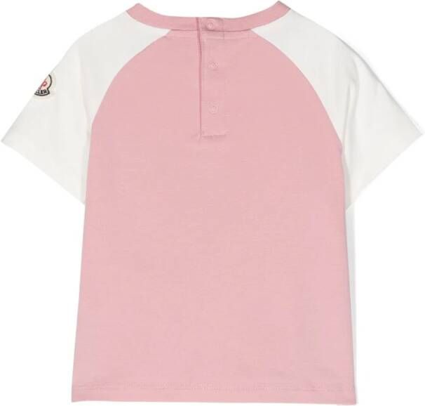 Moncler Enfant T-shirt met print Roze