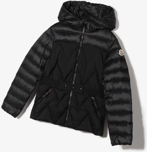 Moncler Enfant Donsjack met capuchon Zwart