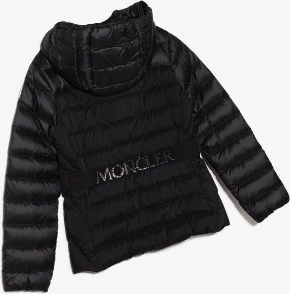 Moncler Enfant Donsjack met capuchon Zwart