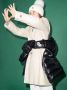 Moncler Enfant Donsjack met print Zwart - Thumbnail 3