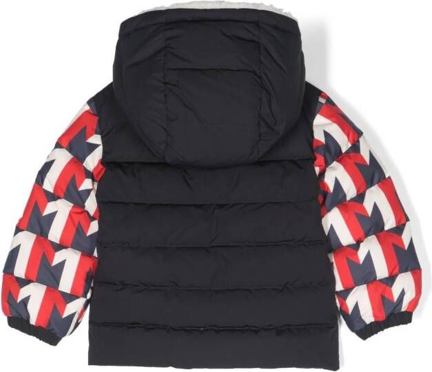 Moncler Enfant Eddie gewatteerde jas Blauw