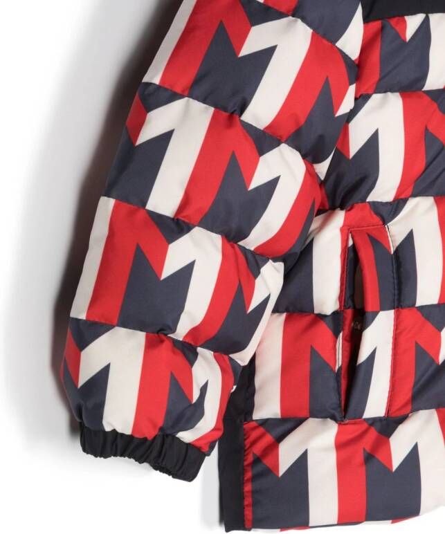 Moncler Enfant Eddie gewatteerde jas Blauw