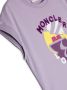 Moncler Enfant T-shirt met geborduurd logo Paars - Thumbnail 3