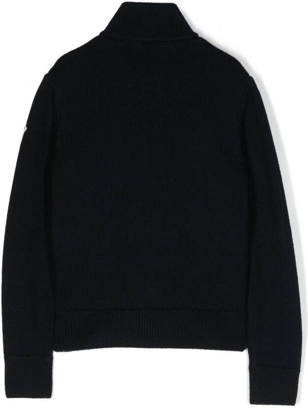 Moncler Enfant Gewatteerd jack Blauw