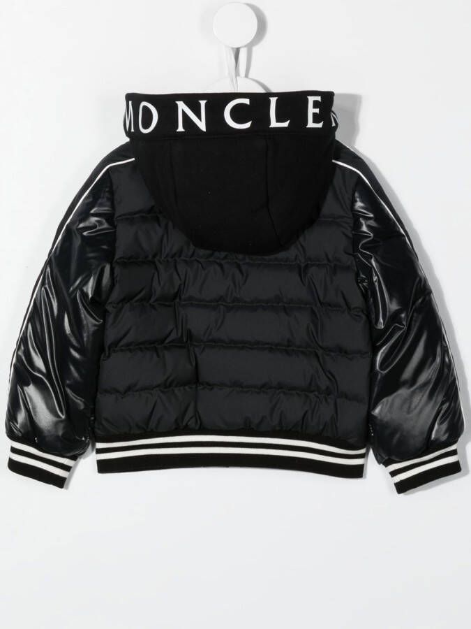 Moncler Enfant Gewatteerd jack Zwart