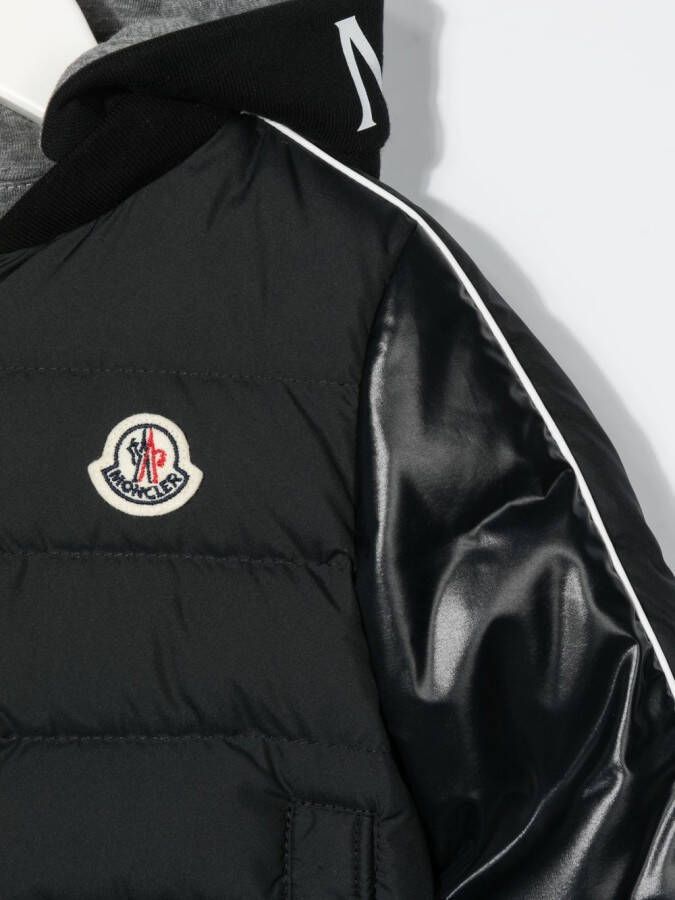 Moncler Enfant Gewatteerd jack Zwart