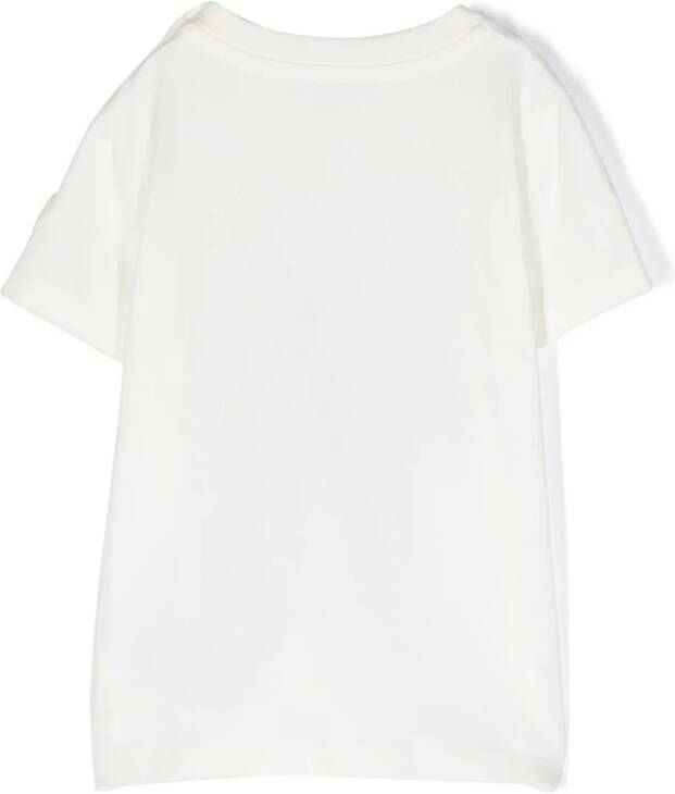 Moncler Enfant T-shirt met print Wit