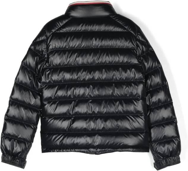 Moncler Enfant Donsjack met capuchon Blauw