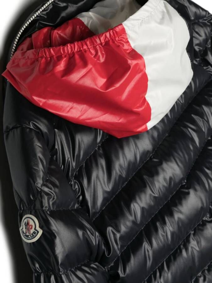 Moncler Enfant Donsjack met capuchon Blauw