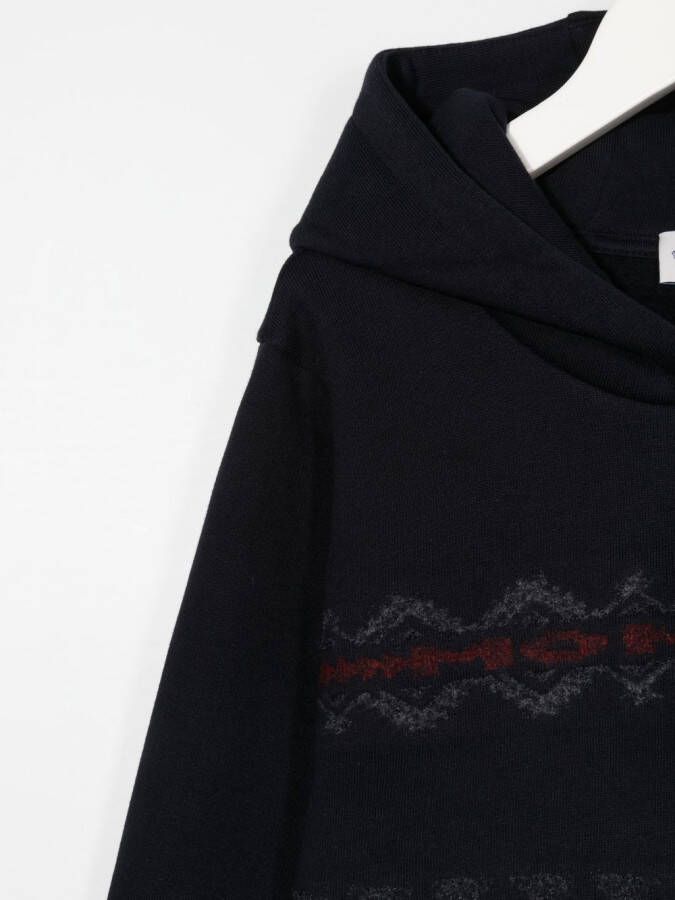 Moncler Enfant Intarsia muts Blauw