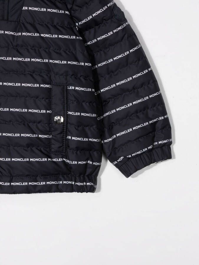 Moncler Enfant Jack met capuchon Blauw
