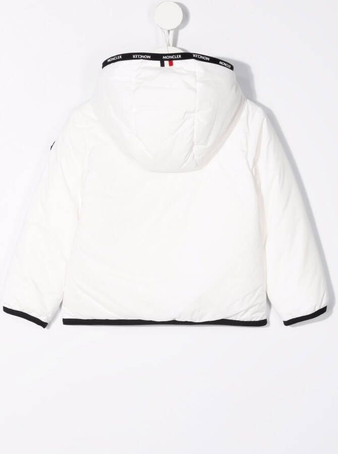 Moncler Enfant Jack met capuchon Wit