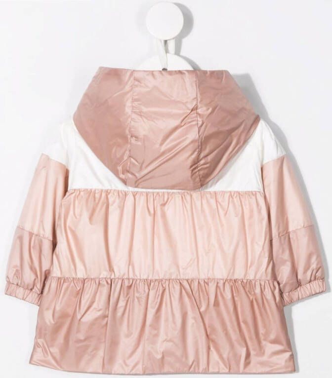 Moncler Enfant Jack met colourblocking Roze
