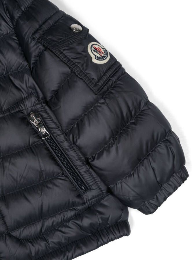 Moncler Enfant Jack met logopatch Blauw