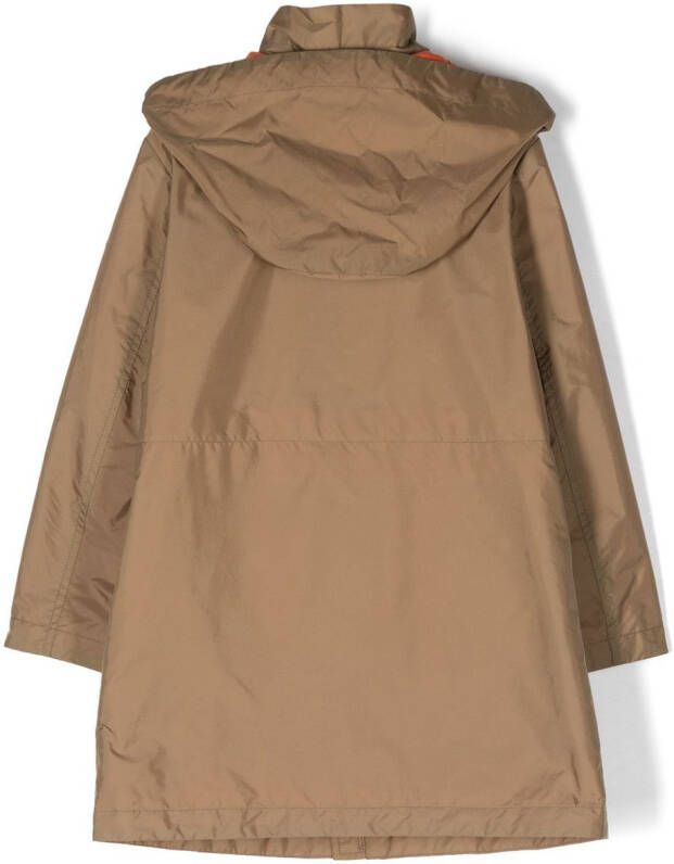 Moncler Enfant Jack met logopatch Bruin