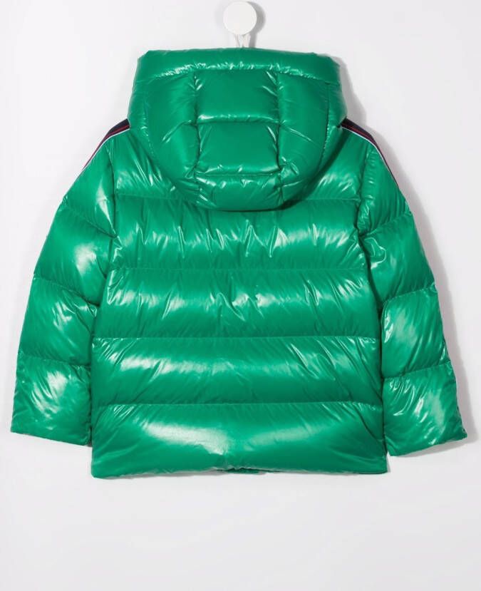 Moncler Enfant Jack met logopatch Groen