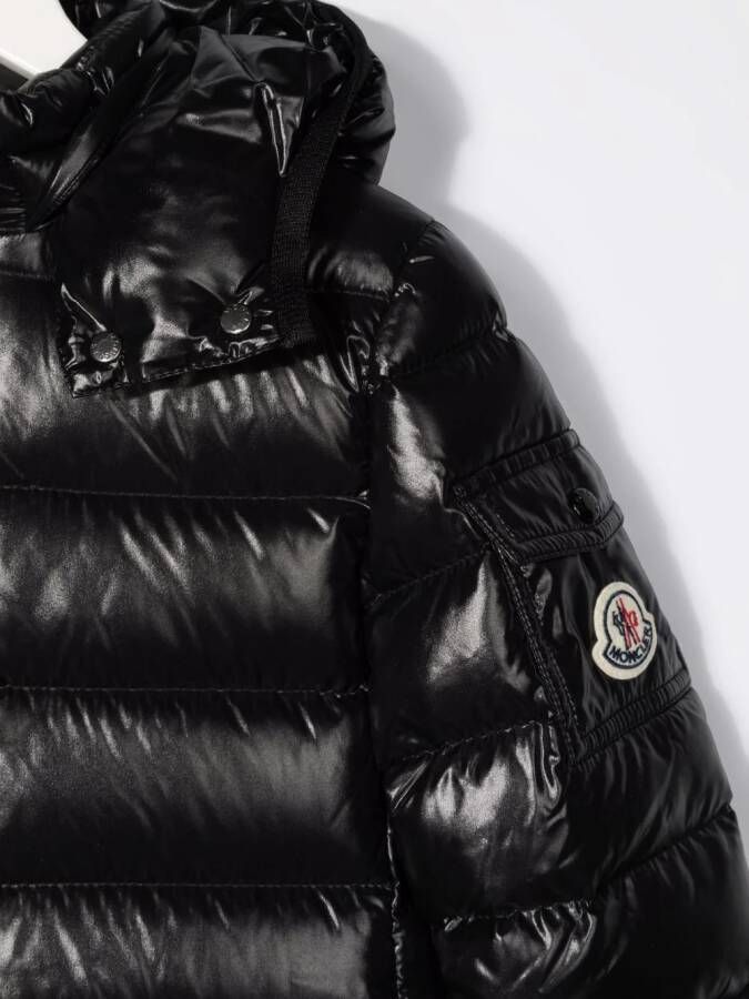 Moncler Enfant Jack met logopatch Zwart