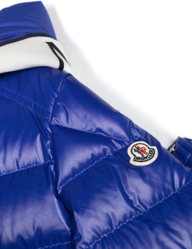 Moncler Enfant Jack met logoprint Blauw