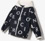 Moncler Enfant Jack met monogramprint Blauw - Thumbnail 2
