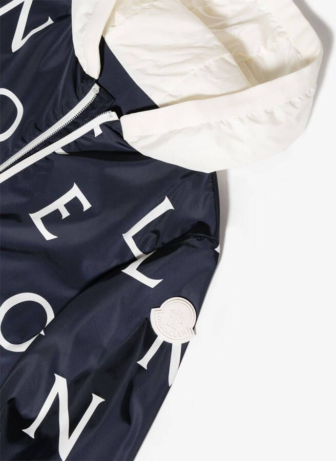 Moncler Enfant Jack met monogramprint Blauw