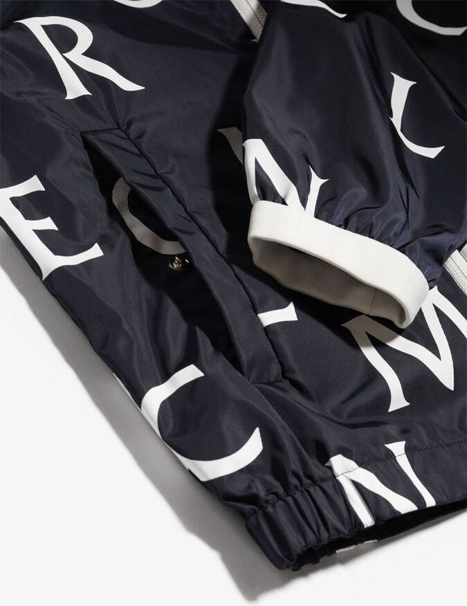 Moncler Enfant Jack met monogramprint Blauw
