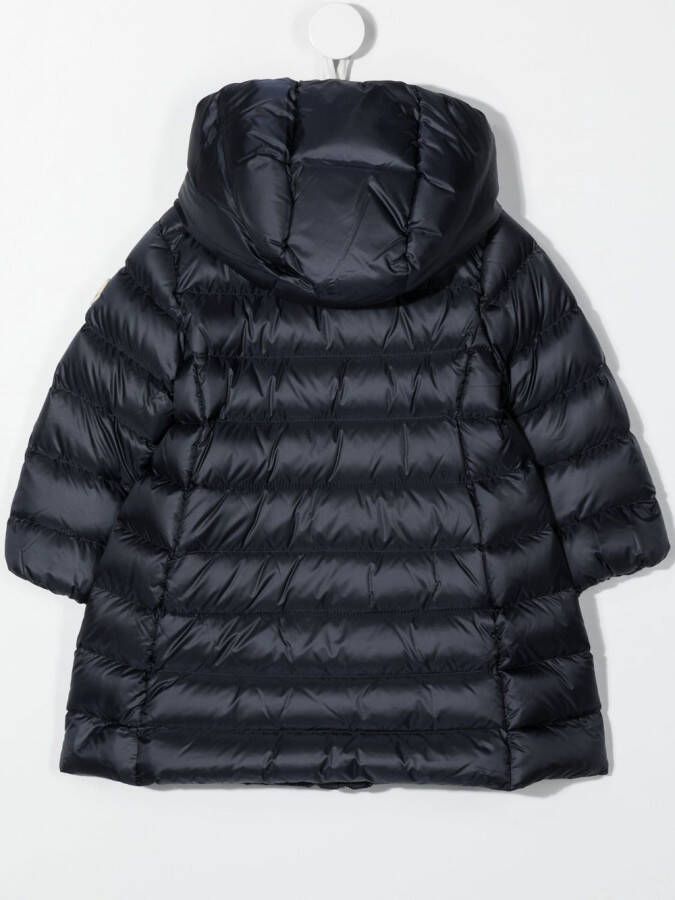 Moncler Enfant Jas met capuchon Blauw