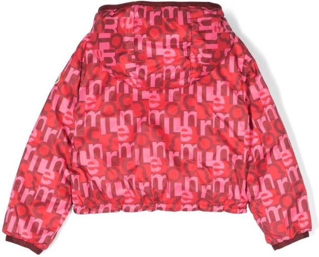 Moncler Enfant Jas met capuchon Roze